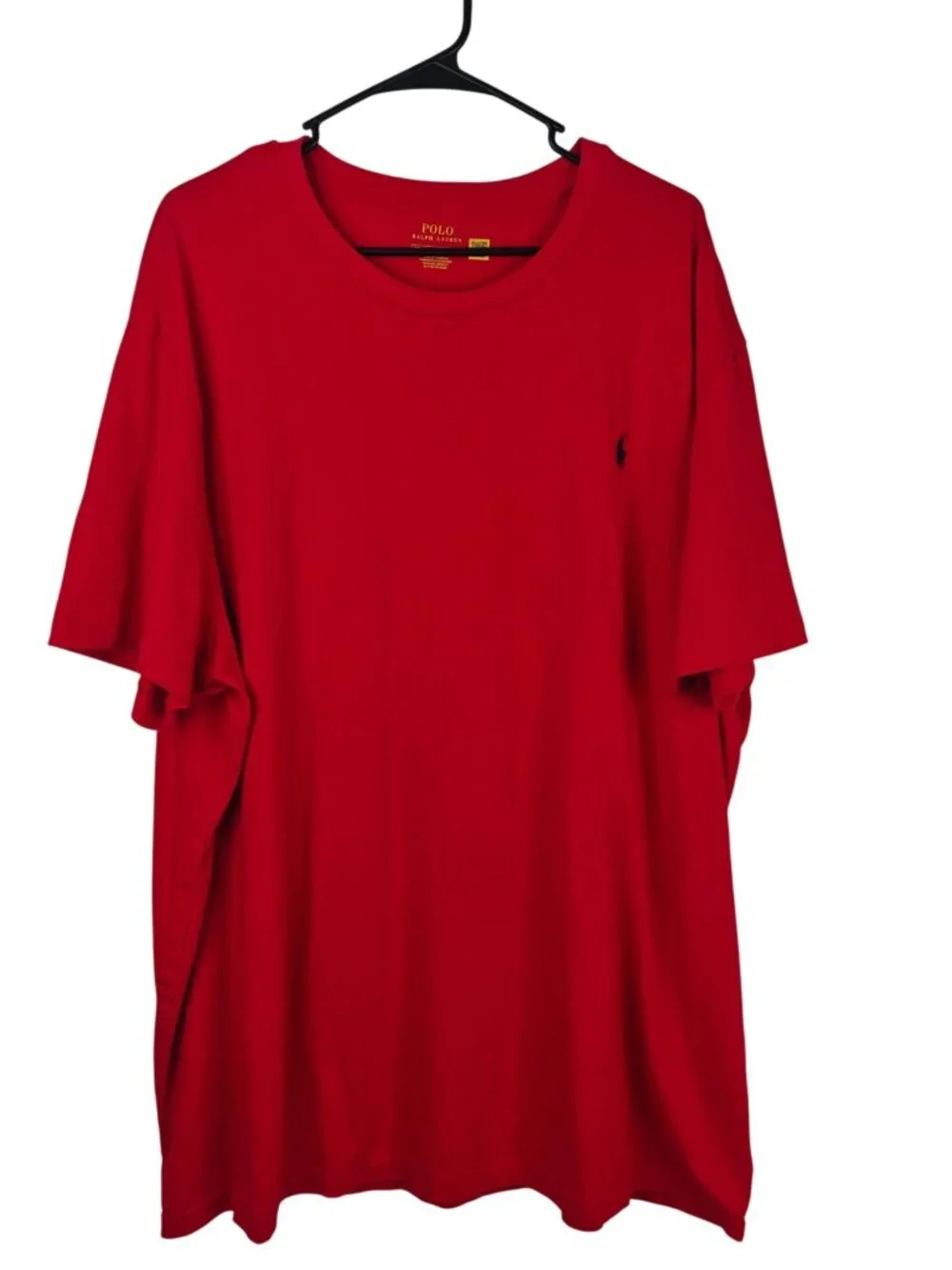 Polo Ralph Lauren Men’s T-Shirt Red Size 3XB Crewneck Classic Fit Cotton